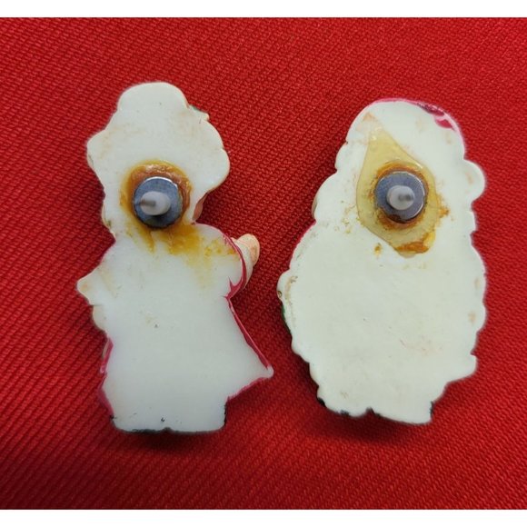 Christmas Mr & Mrs Santa Earrings Earrings - Picture 4 of 7